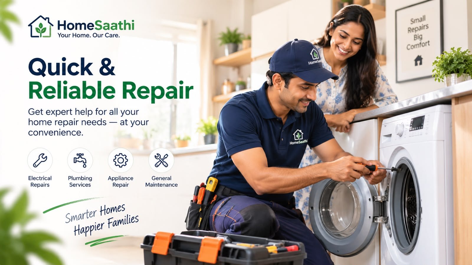 Indian technician providing reliable home repair service.