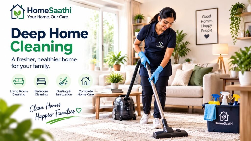 Professional deep home cleaning service.